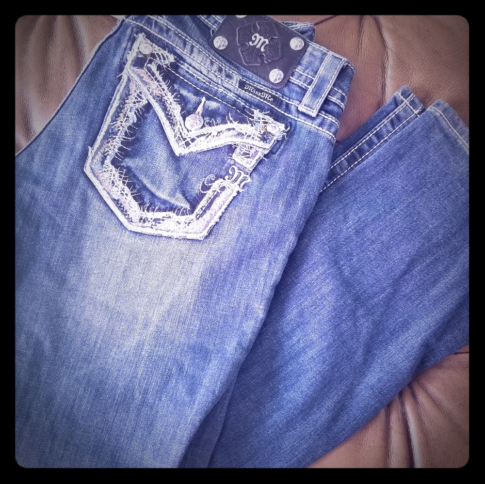 SOLD on M-e-r-c.a+r. Miss Me Jeans 29 boot